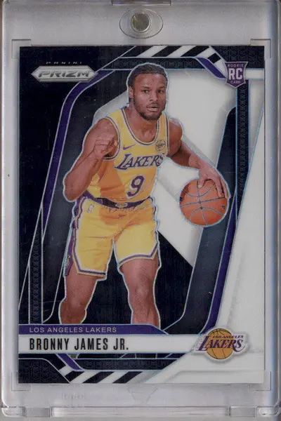 2024-25 Panini Prizm Black White Prizm #243 Bronny James Jr. RC