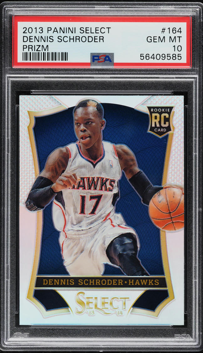2013 Select Silver Prizm Dennis Schroder ROOKIE #164 PSA 10 GEM MINT
