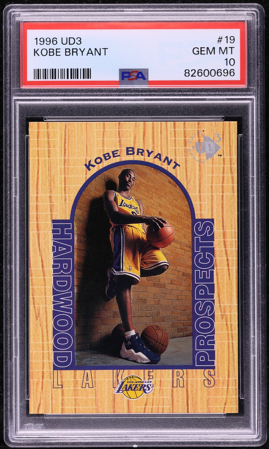 1996 UD3 Basketball Kobe Bryant ROOKIE #19 PSA 10 GEM MINT