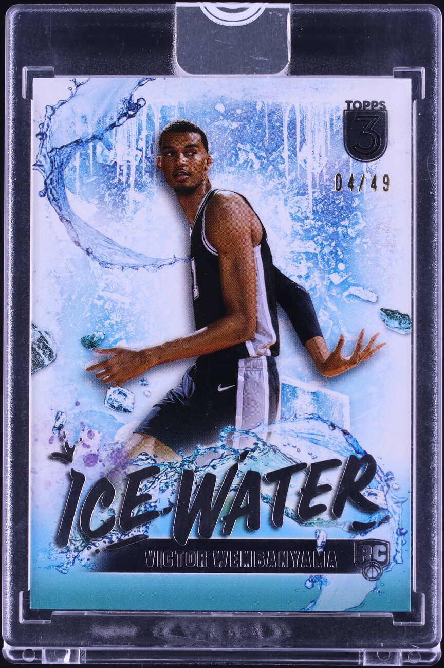 2023 Topps Three Ice Water Victor Wembanyama ROOKIE /49 #IW-20