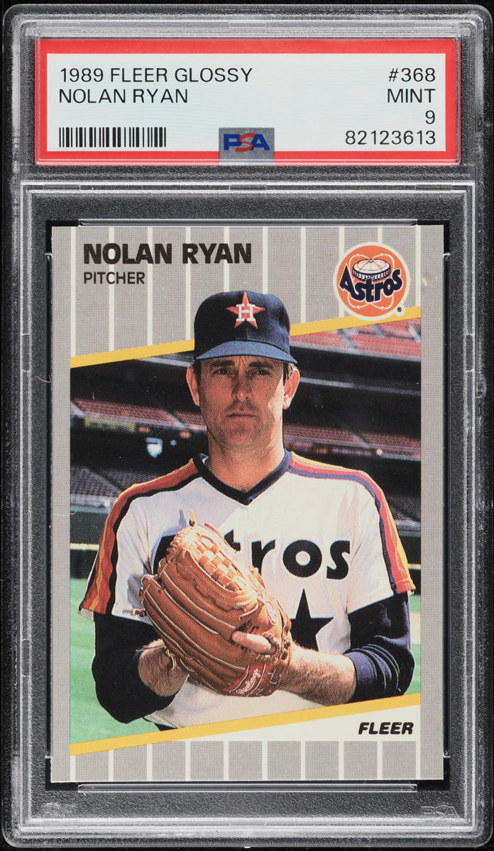 1989 Fleer Glossy Nolan Ryan #368 PSA 9 MINT