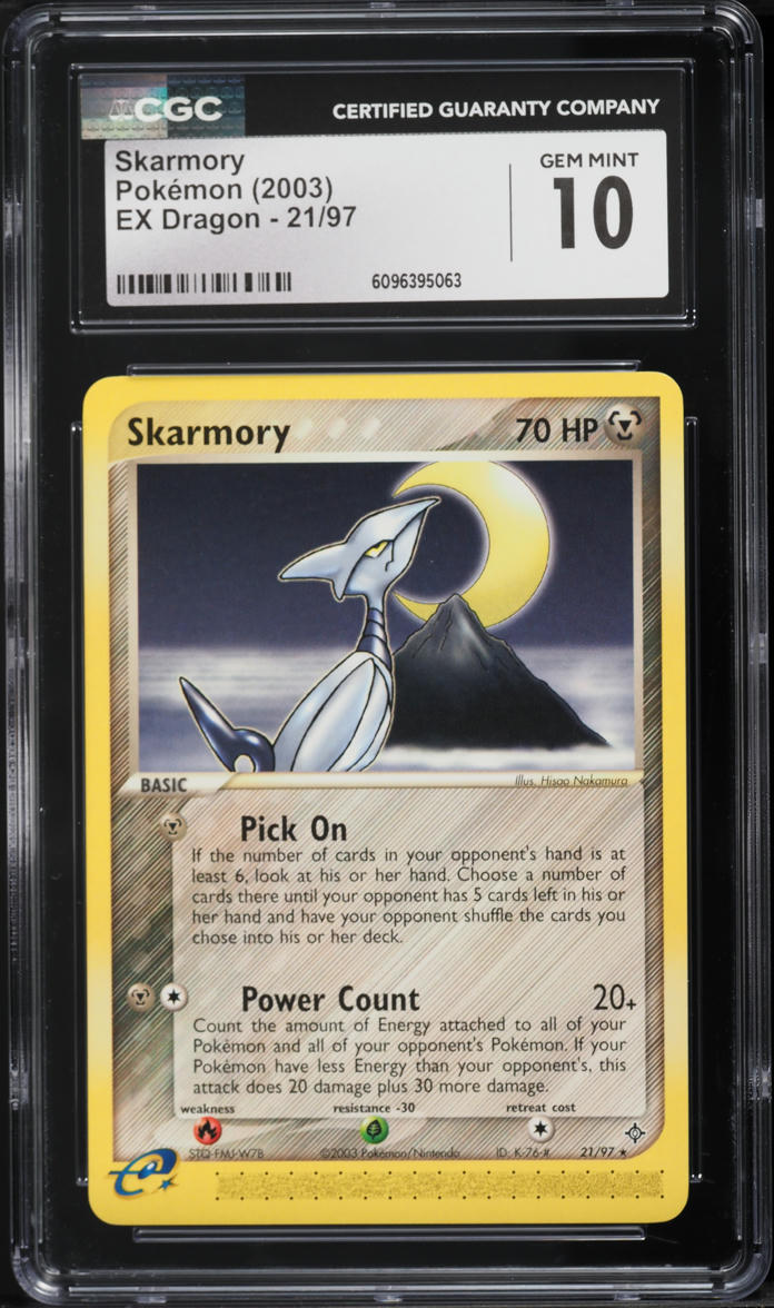 2003 Pokemon EX Dragon Skarmory #21 CGC 10 GEM MINT