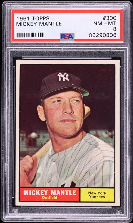 1961 Topps Mickey Mantle #300 PSA 8 NM-MT