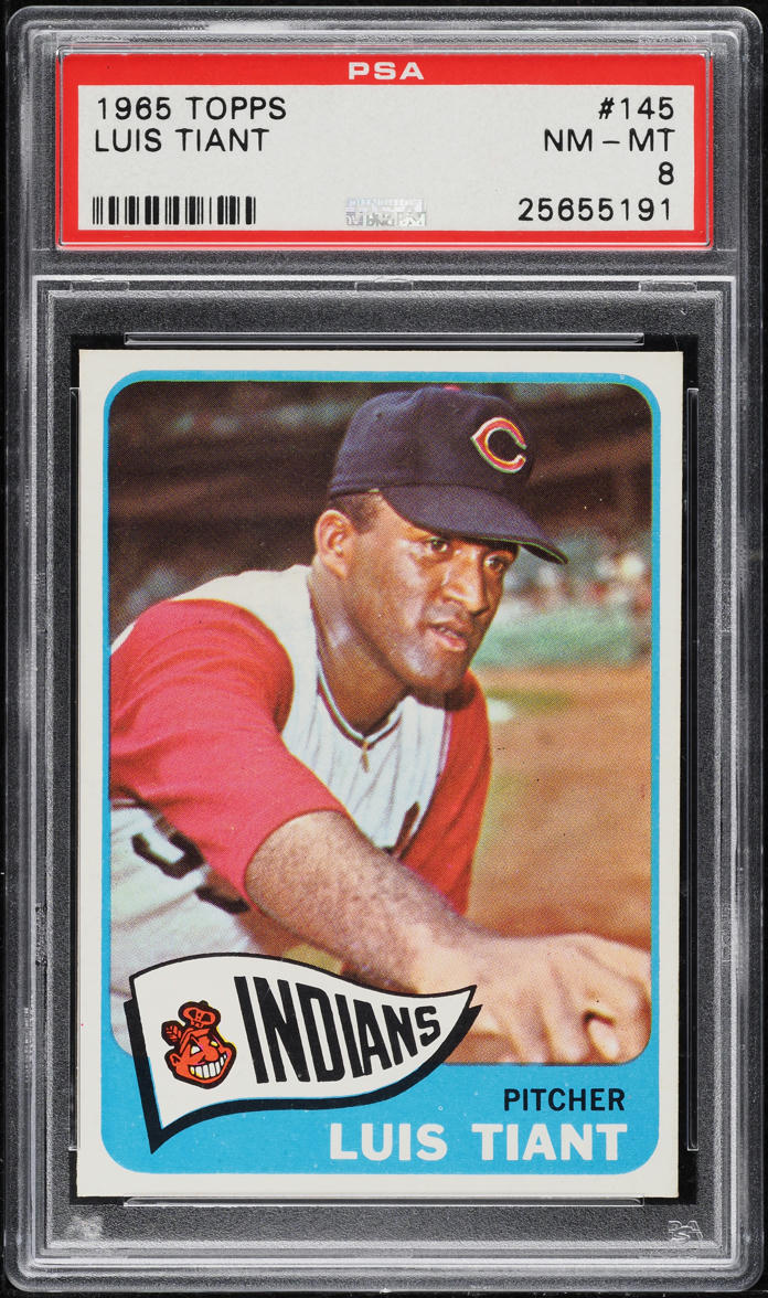1965 Topps Luis Tiant ROOKIE #145 PSA 8 NM-MT