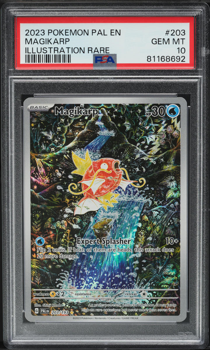 2023 Pokemon SV Paldea Evolved Illustration Rare Magikarp #203 PSA 10 ...