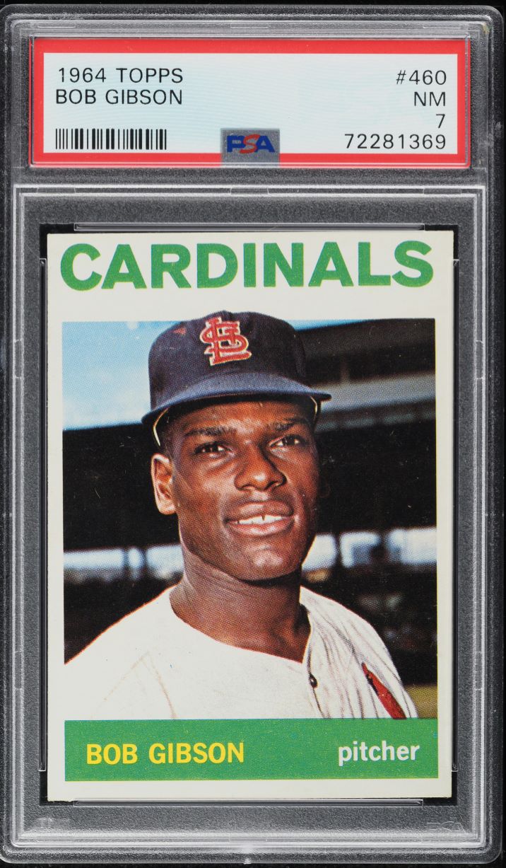 1964 Topps Bob Gibson #460 PSA 7 NRMT