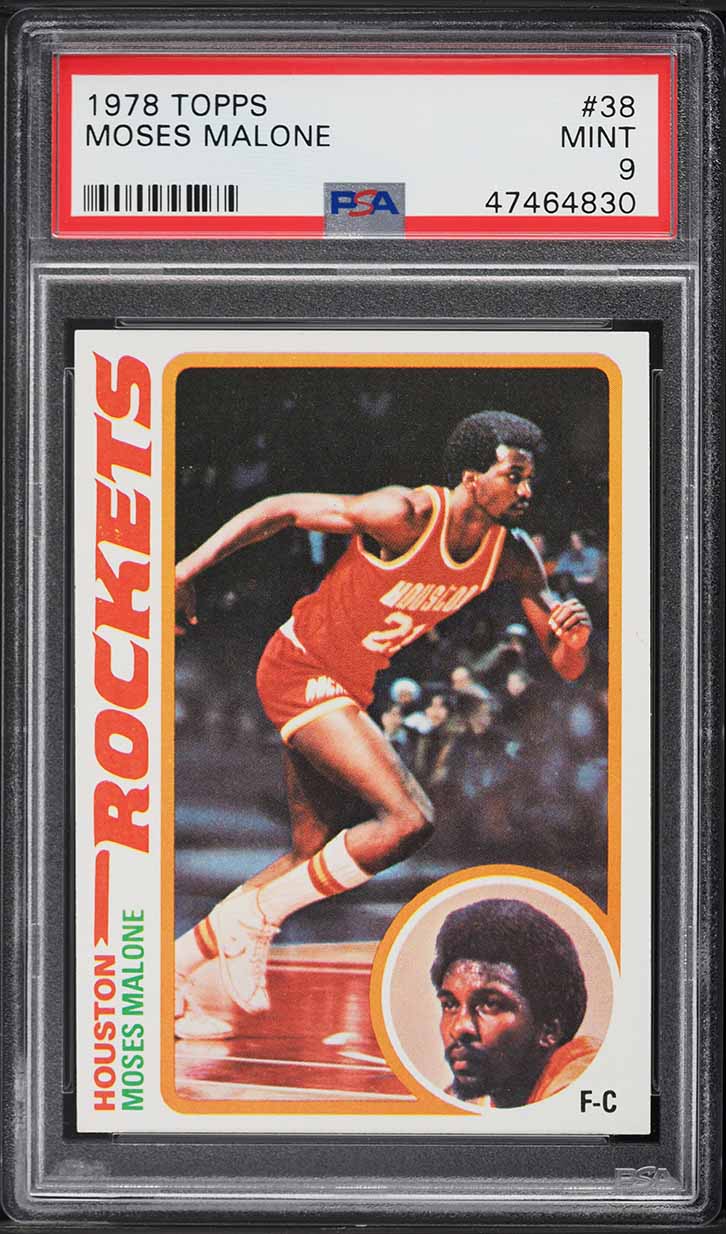 1978 Topps Basketball Moses Malone #38 PSA 9 MINT