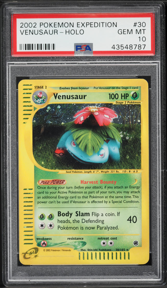 2002 Pokemon Expedition Holo Venusaur #30 PSA 10 GEM MINT
