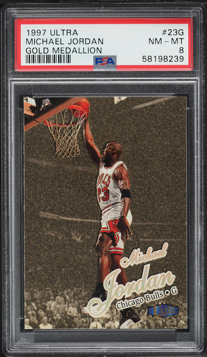 1997 Ultra Gold Medallion Michael Jordan #23G PSA 8 NM-MT