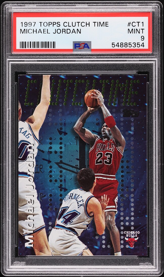 1997 Topps Clutch Time Michael Jordan #CT1 PSA 9 MINT