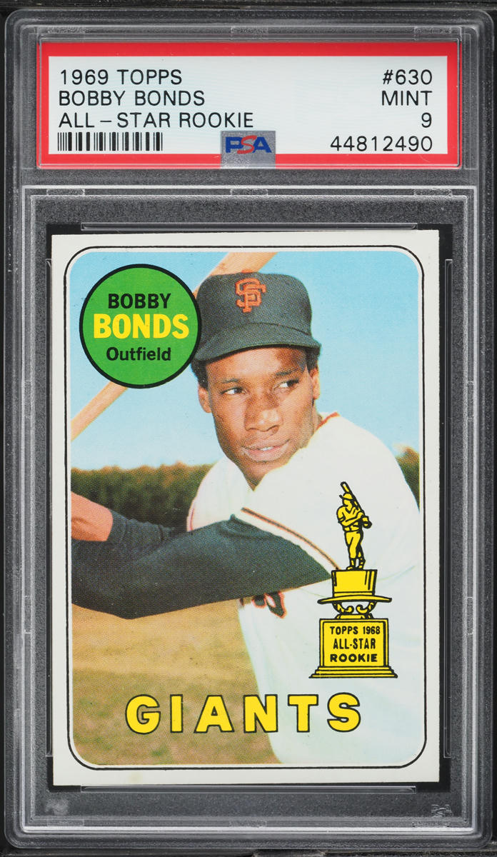 1969 Topps Bobby Bonds ROOKIE #630 PSA 9 MINT