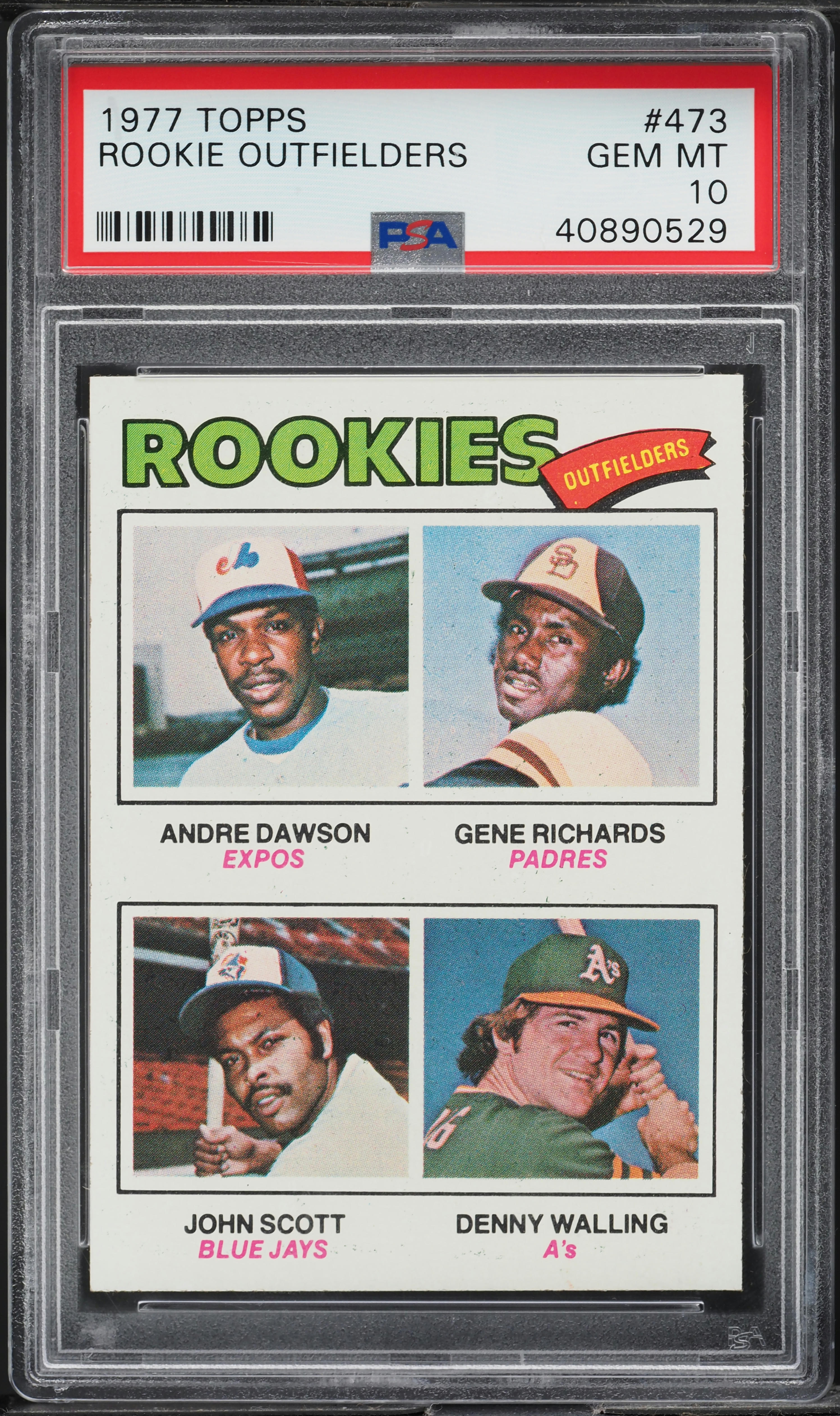 1977 Topps Andre Dawson ROOKIE #473 PSA 10 GEM MINT