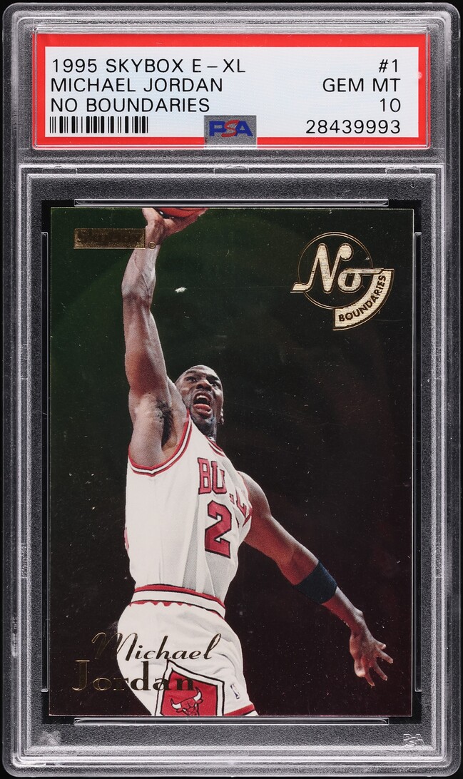 1995 Skybox E-XL No Boundaries Michael Jordan #1 PSA 10 GEM MINT