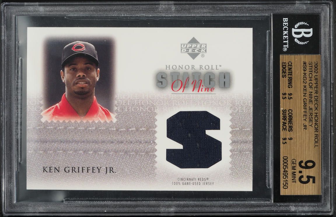 Ken Griffey Jr. #S9-KG2 2002 Upper Deck Honor Roll Baseball Stitch of Nine Game Jersey