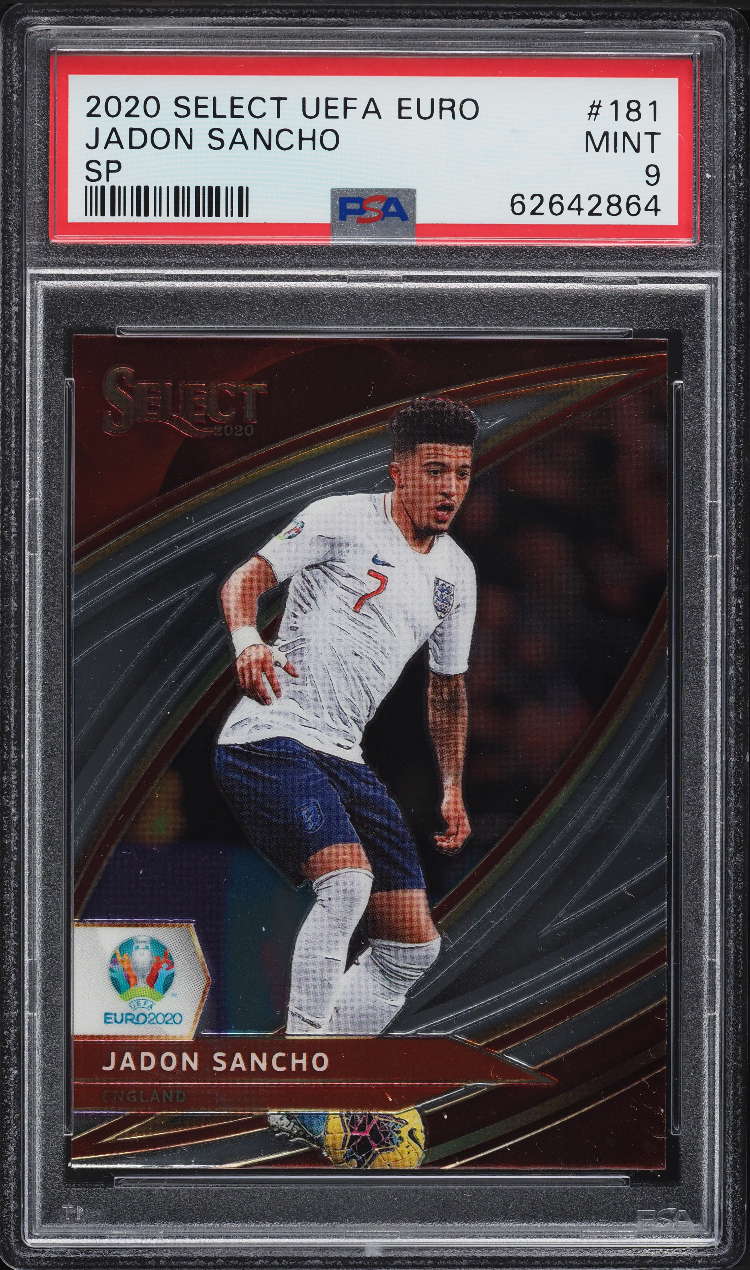 2020 Select Field Level UEFA Euro Jadon Sancho SP #181 PSA 9 MINT