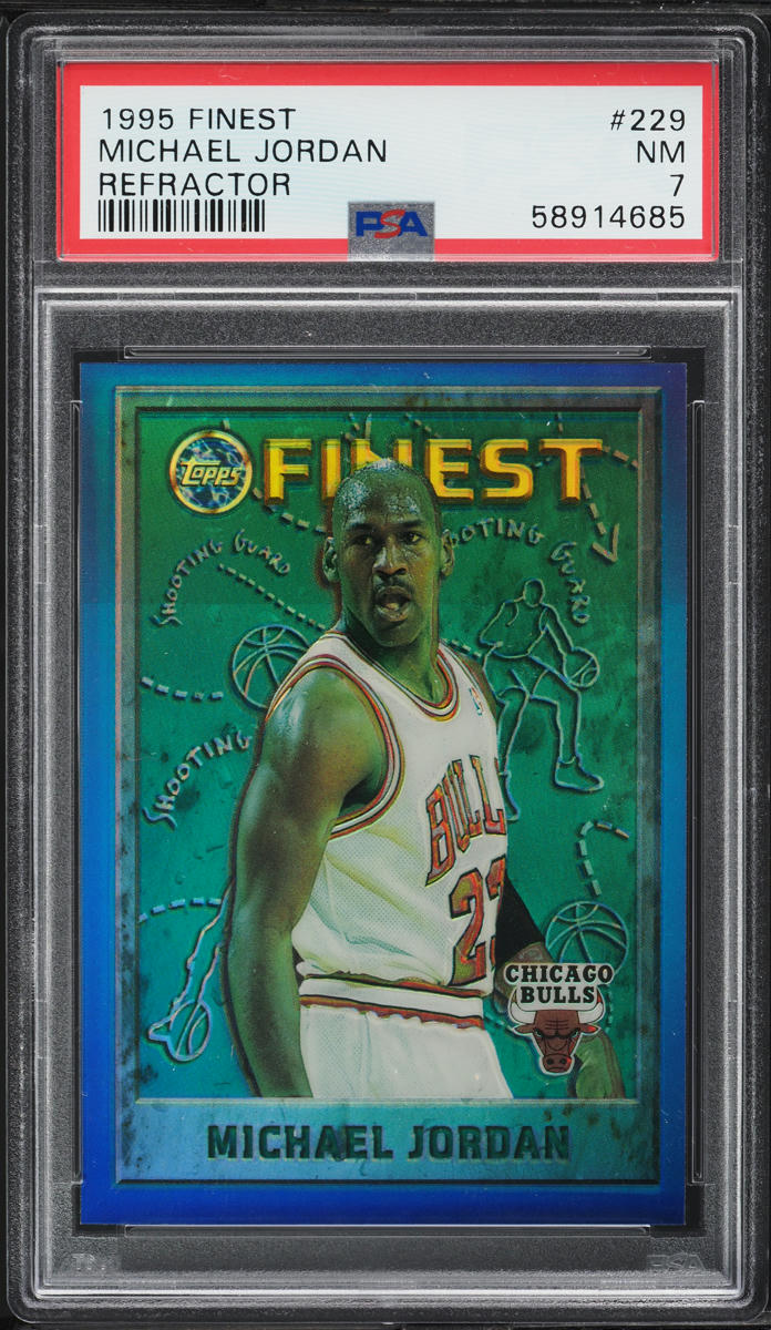 1995 Finest Refractor Michael Jordan #229 PSA 7 NRMT