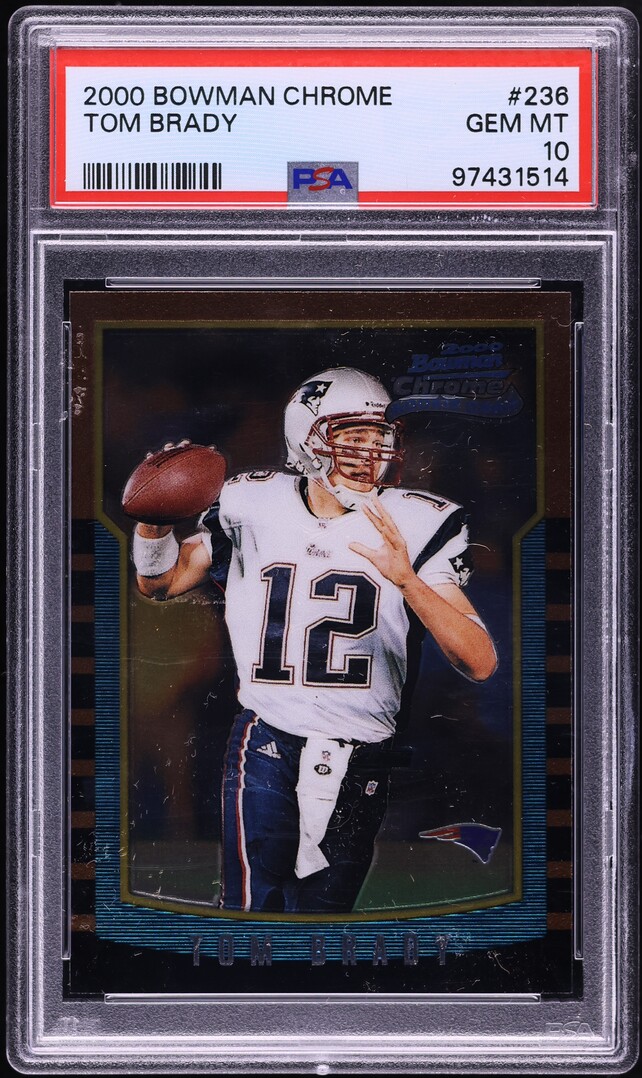 2000 Bowman Chrome Tom Brady ROOKIE #236 PSA 10 GEM MINT