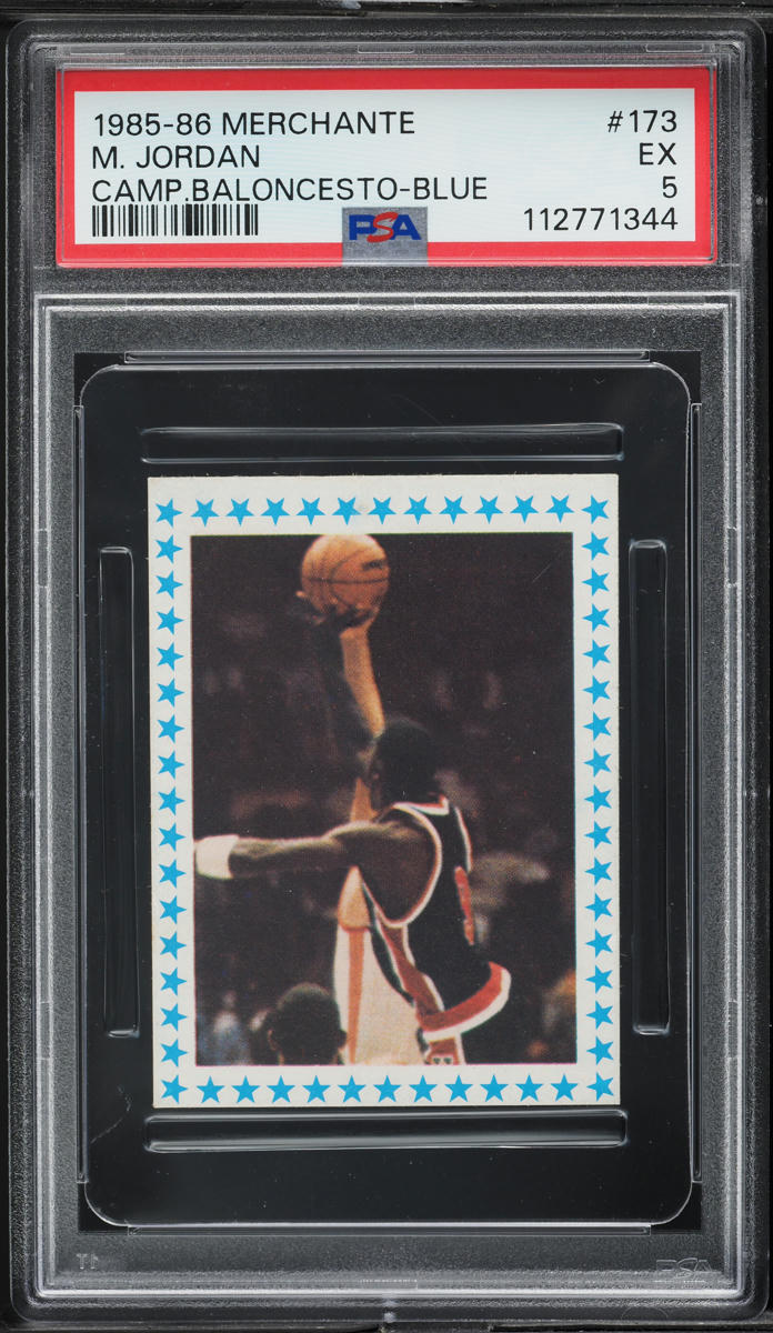 1985 Merchante Campeonato Blue Michael Jordan ROOKIE #173 PSA 5 EX