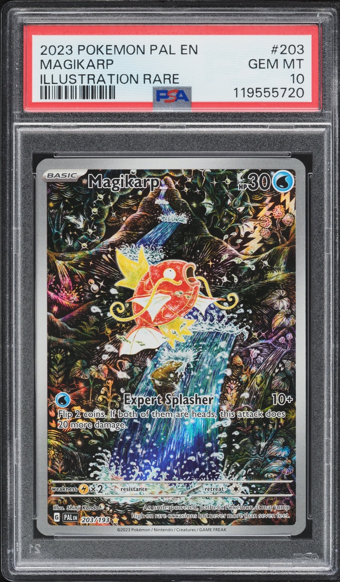 rare magikarp card Magikarp 2023 Pokemon Triple Beat Japanese Art Rare #080 PSA Authenticated 9 Card main image 0