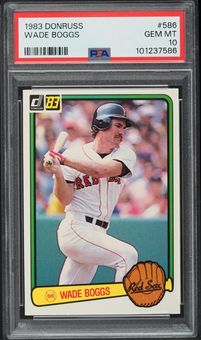 1983 Donruss Wade Boggs ROOKIE #586 PSA 10 GEM MINT