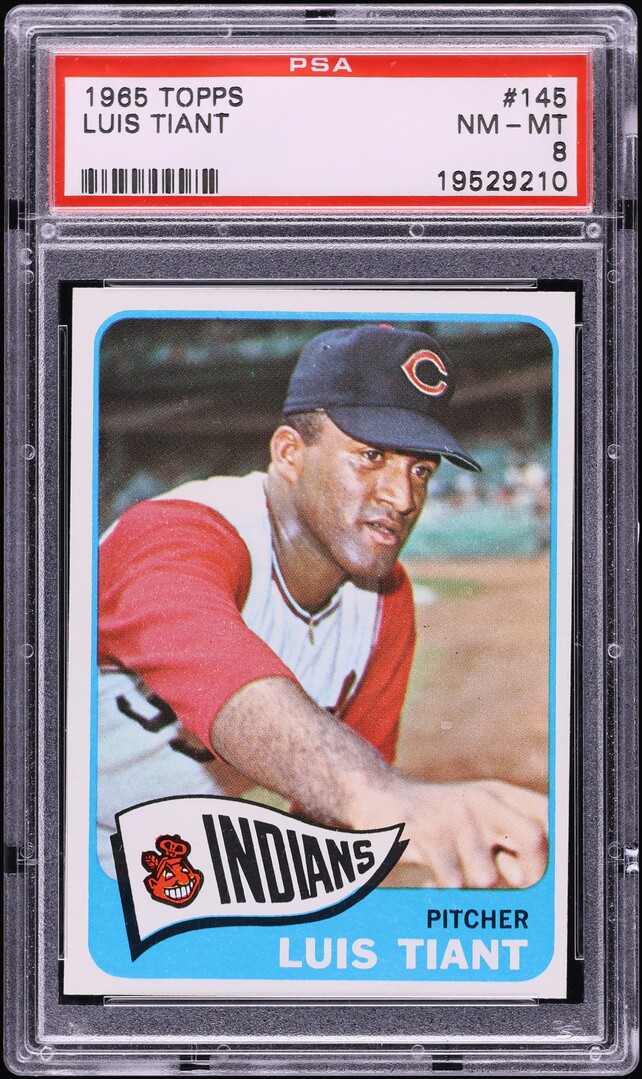 1965 Topps Luis Tiant ROOKIE #145 PSA 8 NM-MT