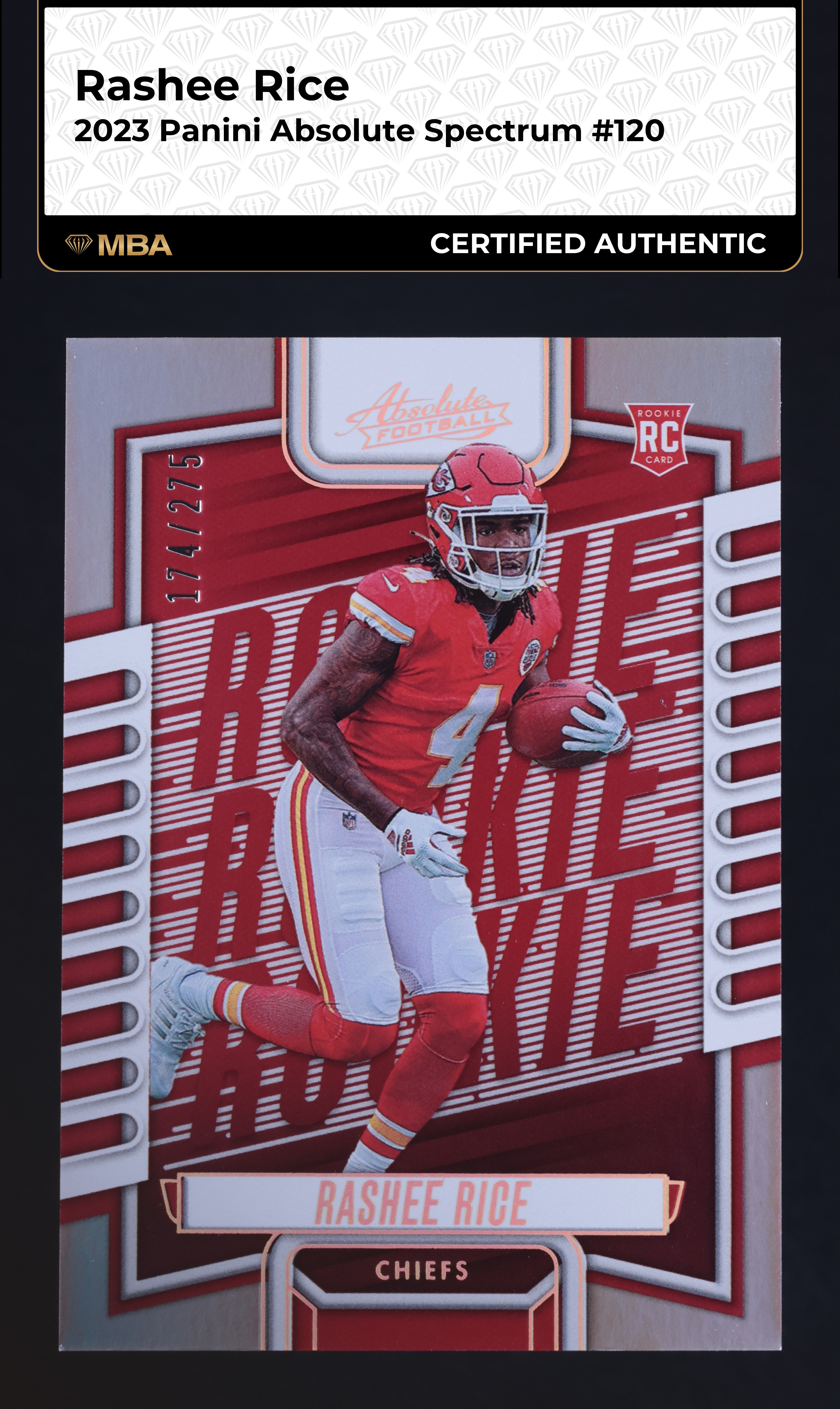 2023 Absolute Spectrum Rashee Rice ROOKIE /275 #120 MBA AUTH