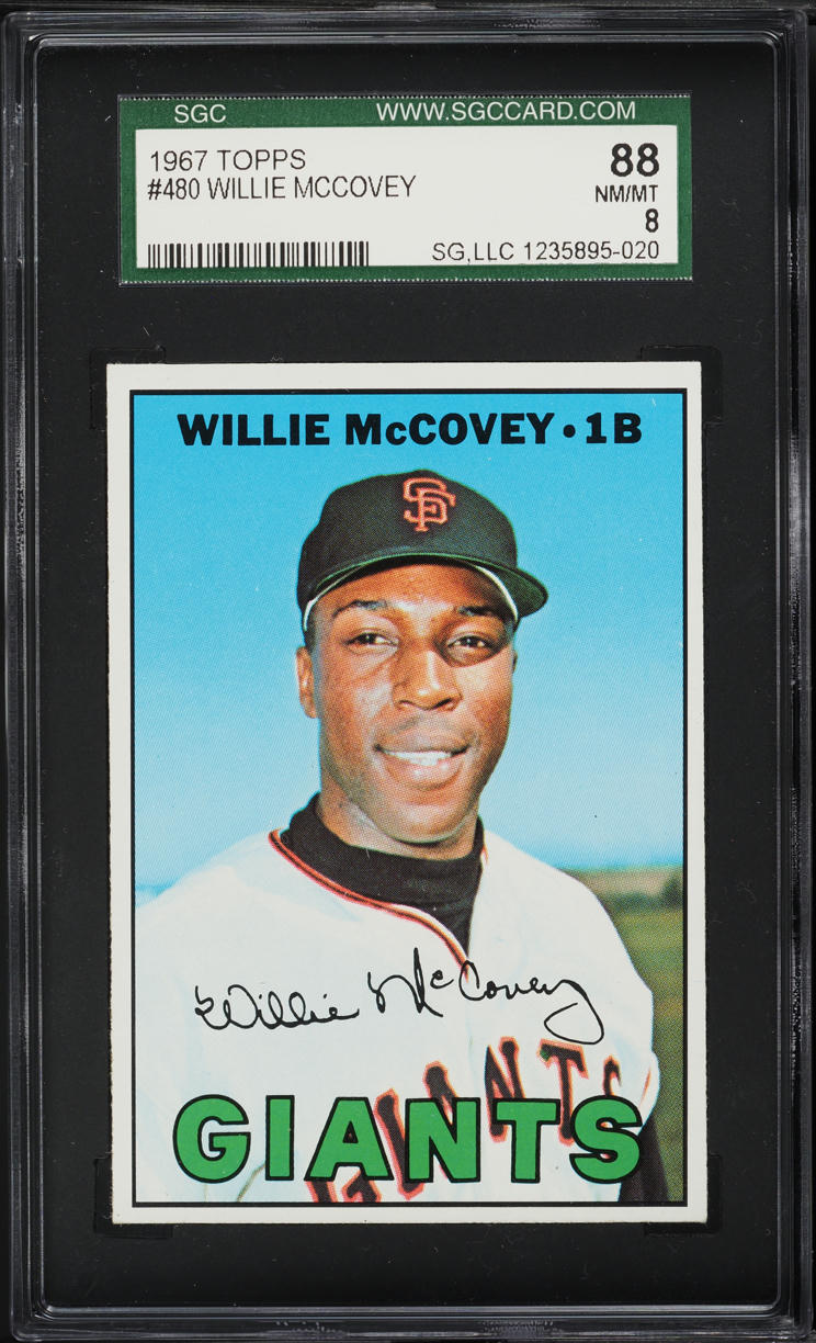1967 Topps Willie McCovey #480 SGC 8 NM-MT