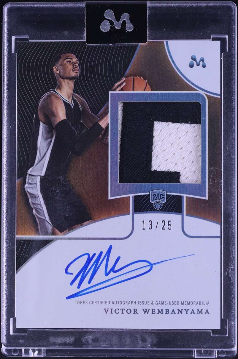 2023 Topps Mercury Orange Refractor Victor Wembanyama RC PATCH AUTO /25 #WAR-8E