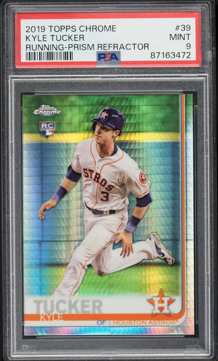 2019 Topps Chrome Prism Refractor Kyle Tucker ROOKIE #39 PSA 9 MINT