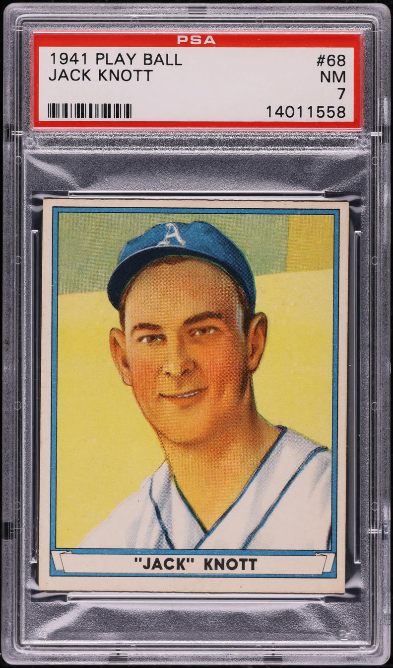 1941 Play Ball Jack Knott #68 PSA 7 NRMT