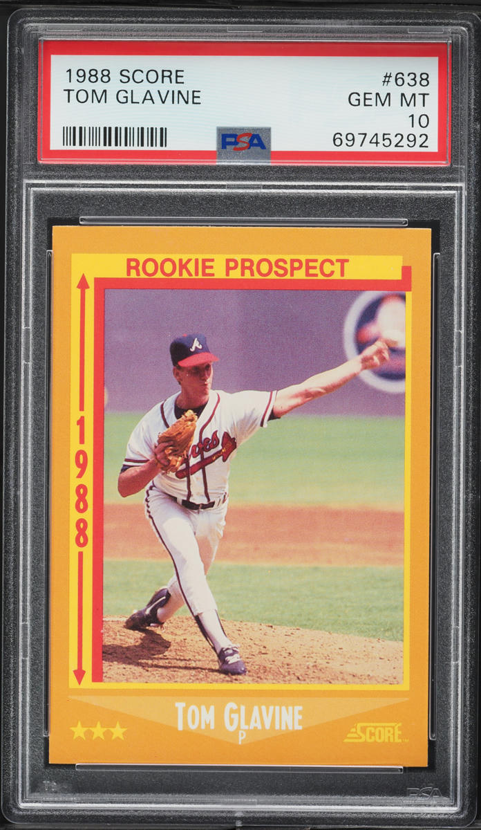 1988 Score Tom Glavine ROOKIE #638 PSA 10 GEM MINT
