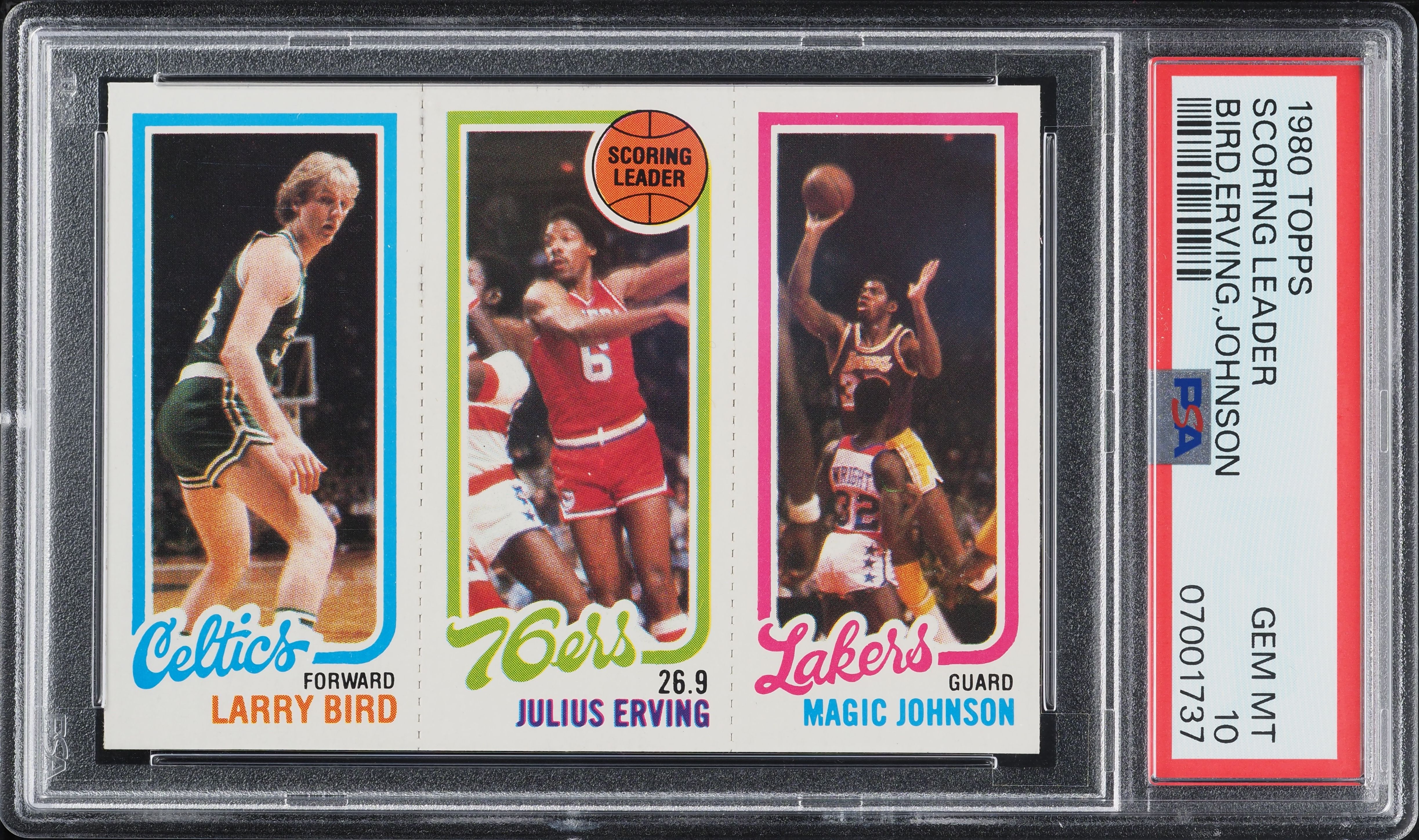 1980 Topps Basketball Larry Bird & Magic Johnson ROOKIE PSA 10 GEM MINT (PWCC-A)