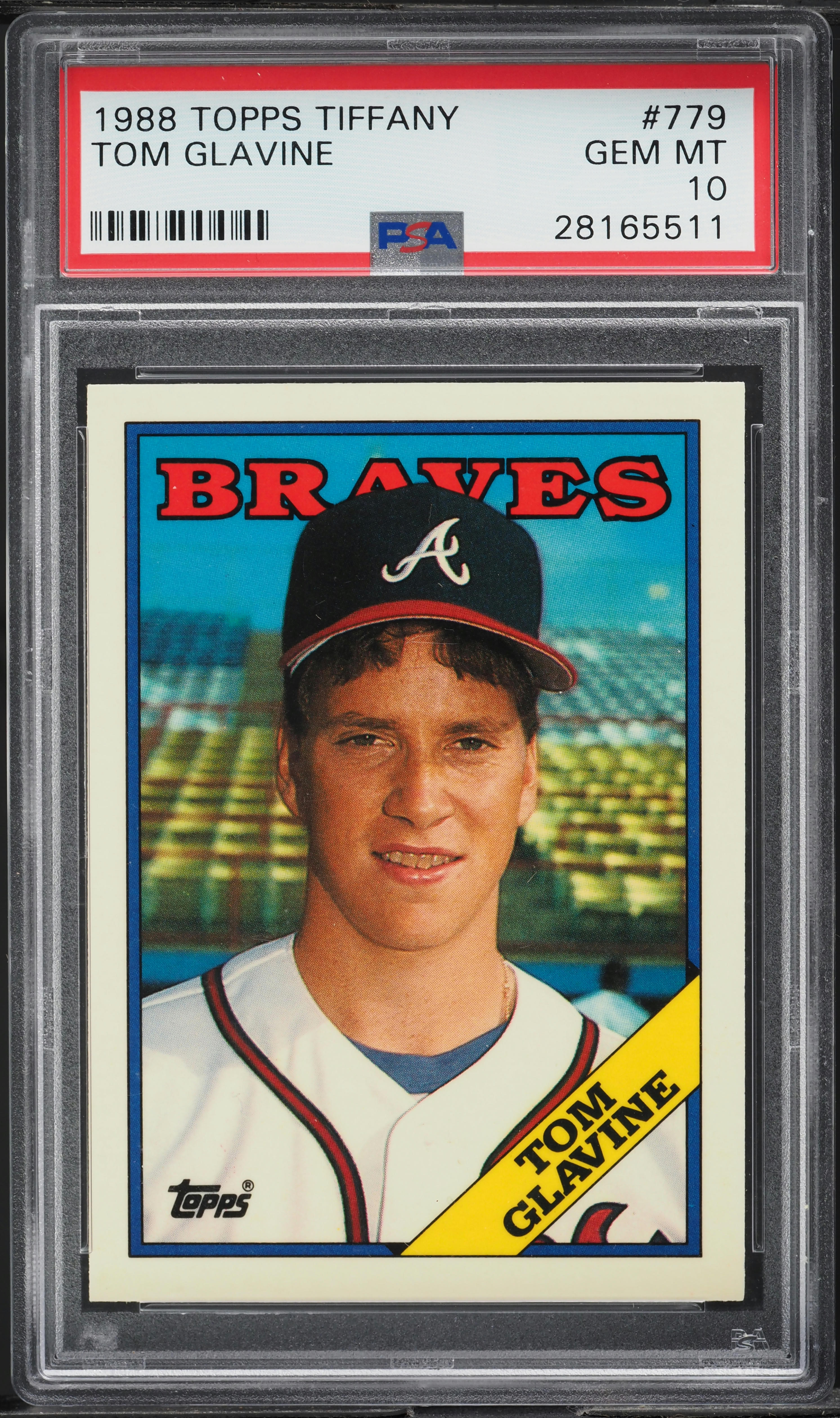 1988 Topps Tiffany Tom Glavine ROOKIE #779 PSA 10 GEM MINT