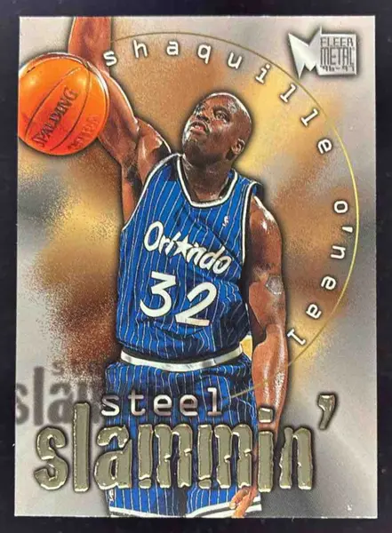 1996 Skybox Metal Steel Slammin' #8 Shaquille O'Neal