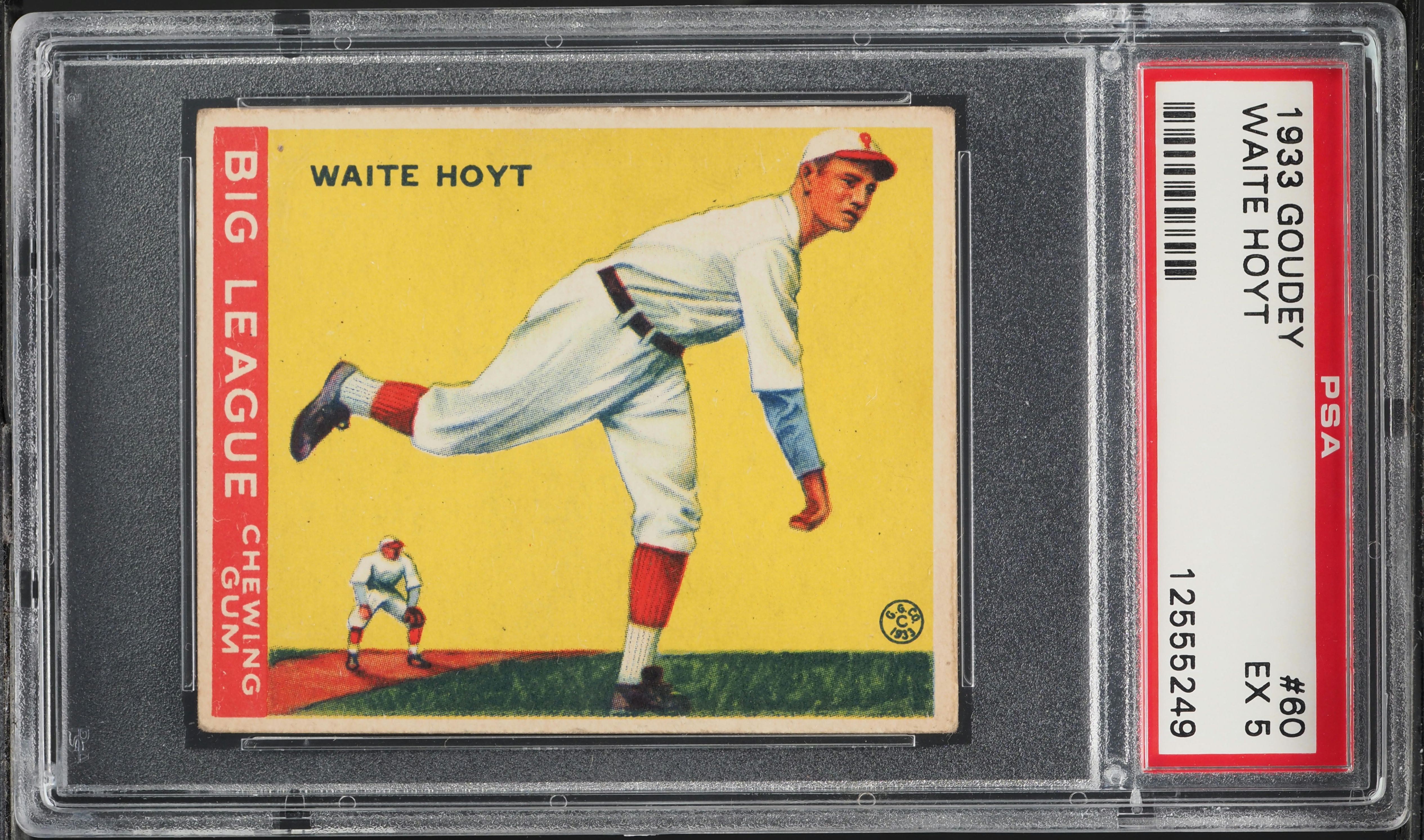 1933 Goudey Waite Hoyt #60 PSA 5 EX