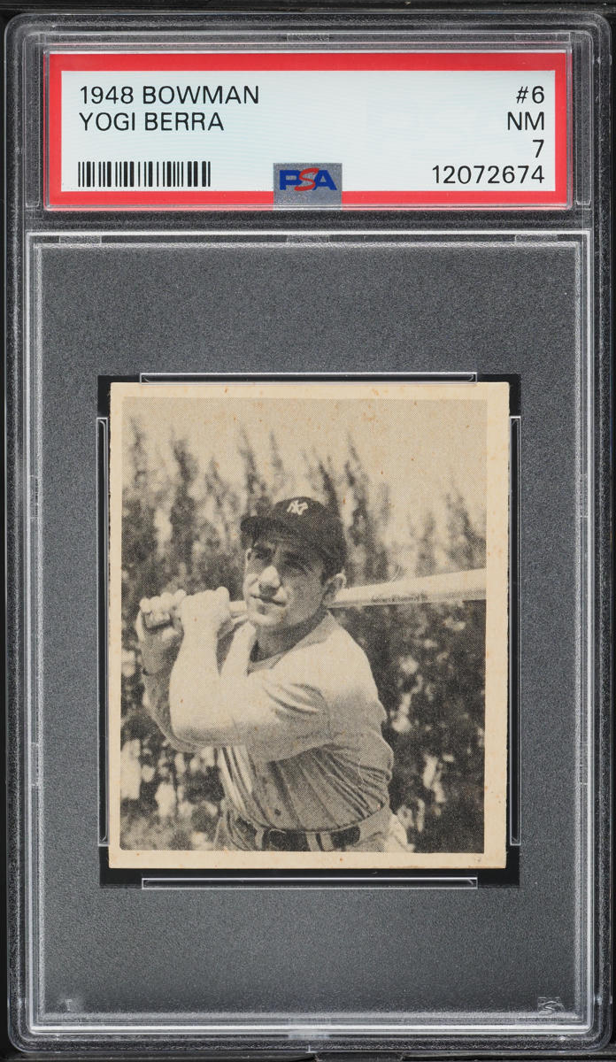 1948 Bowman Yogi Berra ROOKIE #6 PSA 7 NRMT