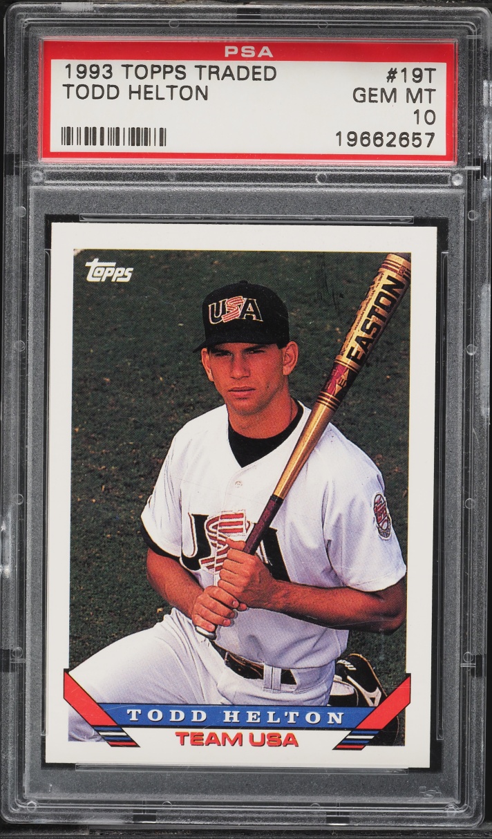 1993 Topps Traded Todd Helton ROOKIE #19T PSA 10 GEM MINT