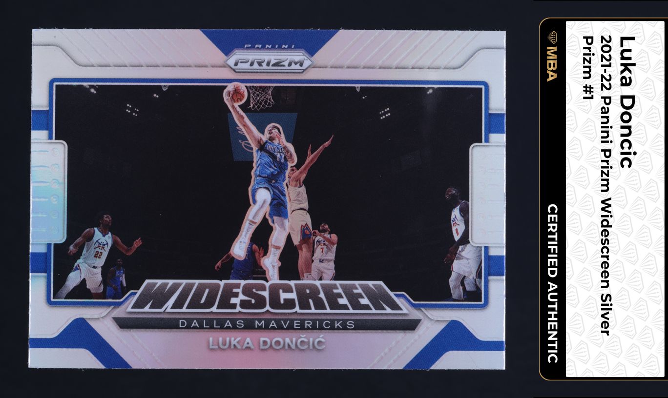 2021 Panini Prizm Widescreen Silver Luka Doncic #1 MBA AUTH