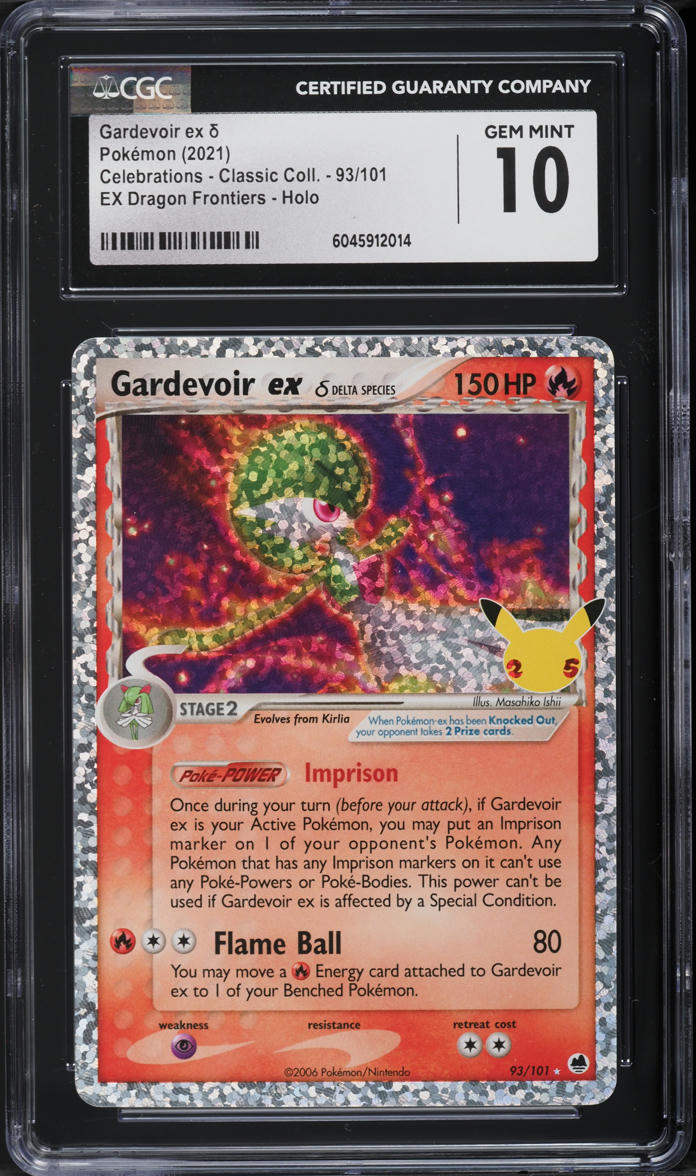 2021 Pokemon SWSH Celebrations Classic Holo Gardevoir ex #93 CGC 10 GEM MINT