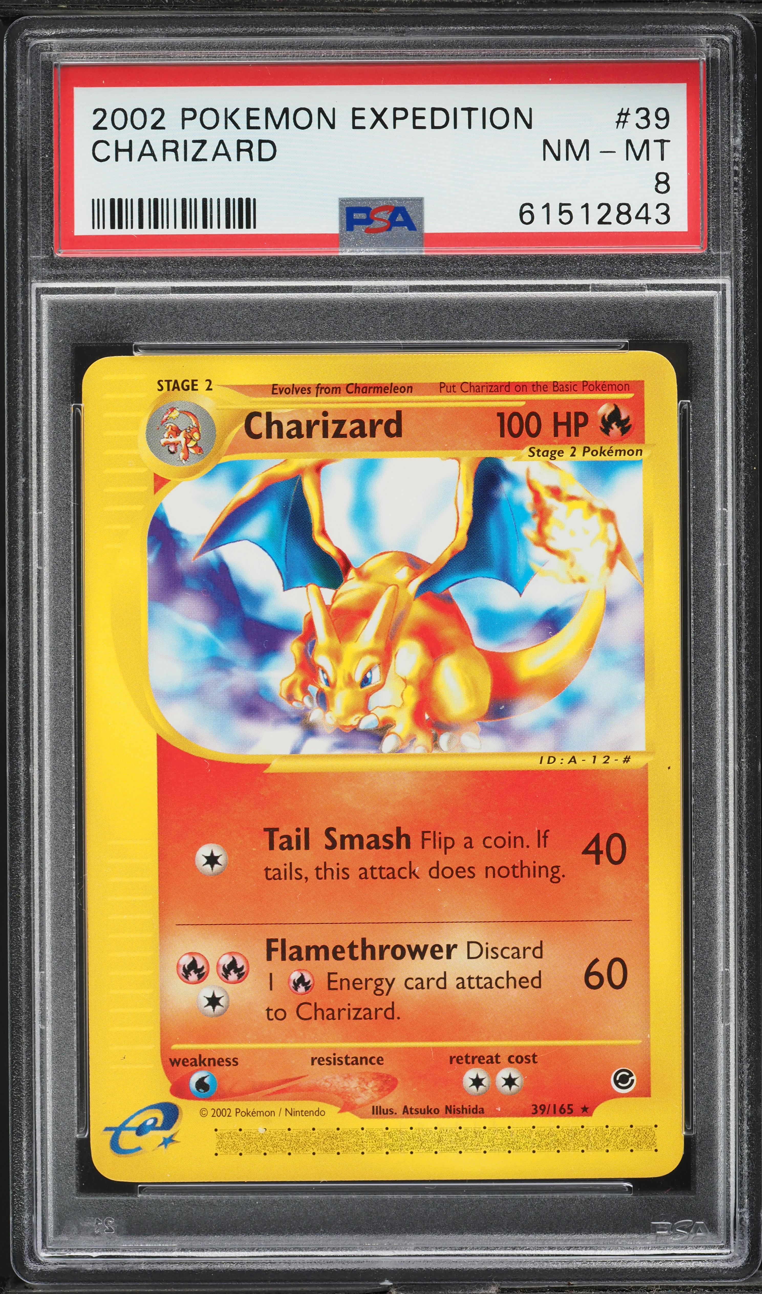 2002 Pokemon Expedition Charizard #39 PSA 8 NM-MT