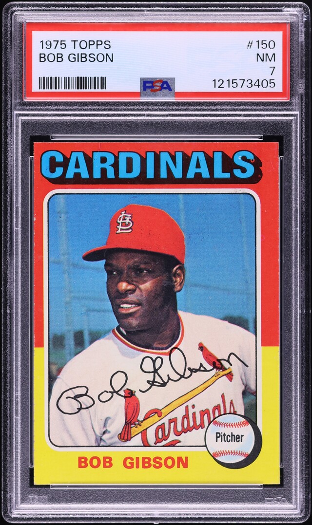 1975 Topps Bob Gibson #150 PSA 7 NRMT