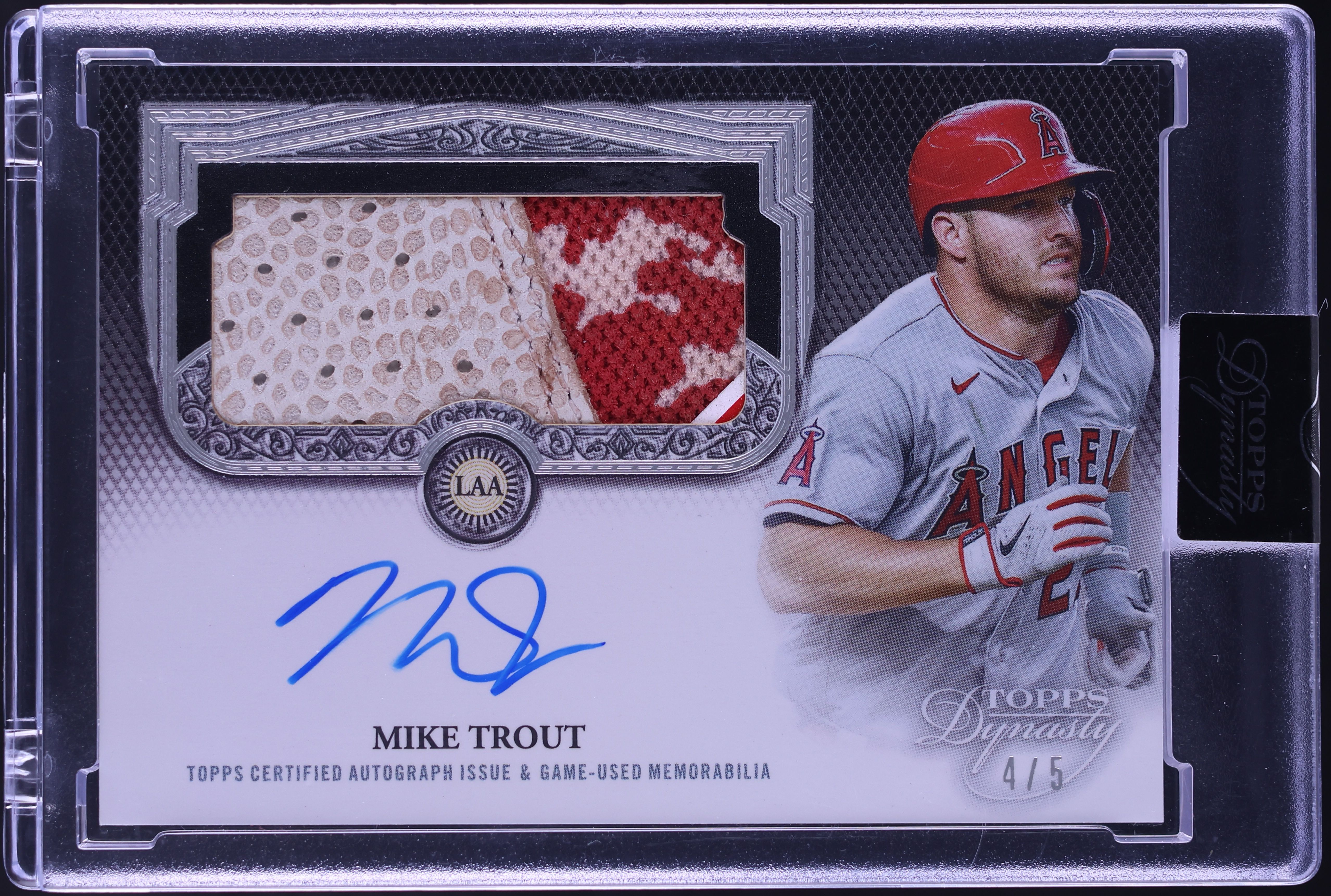 2023 Topps Dynasty Batting Glove Mike Trout PATCH AUTO /5 #ABG-MT