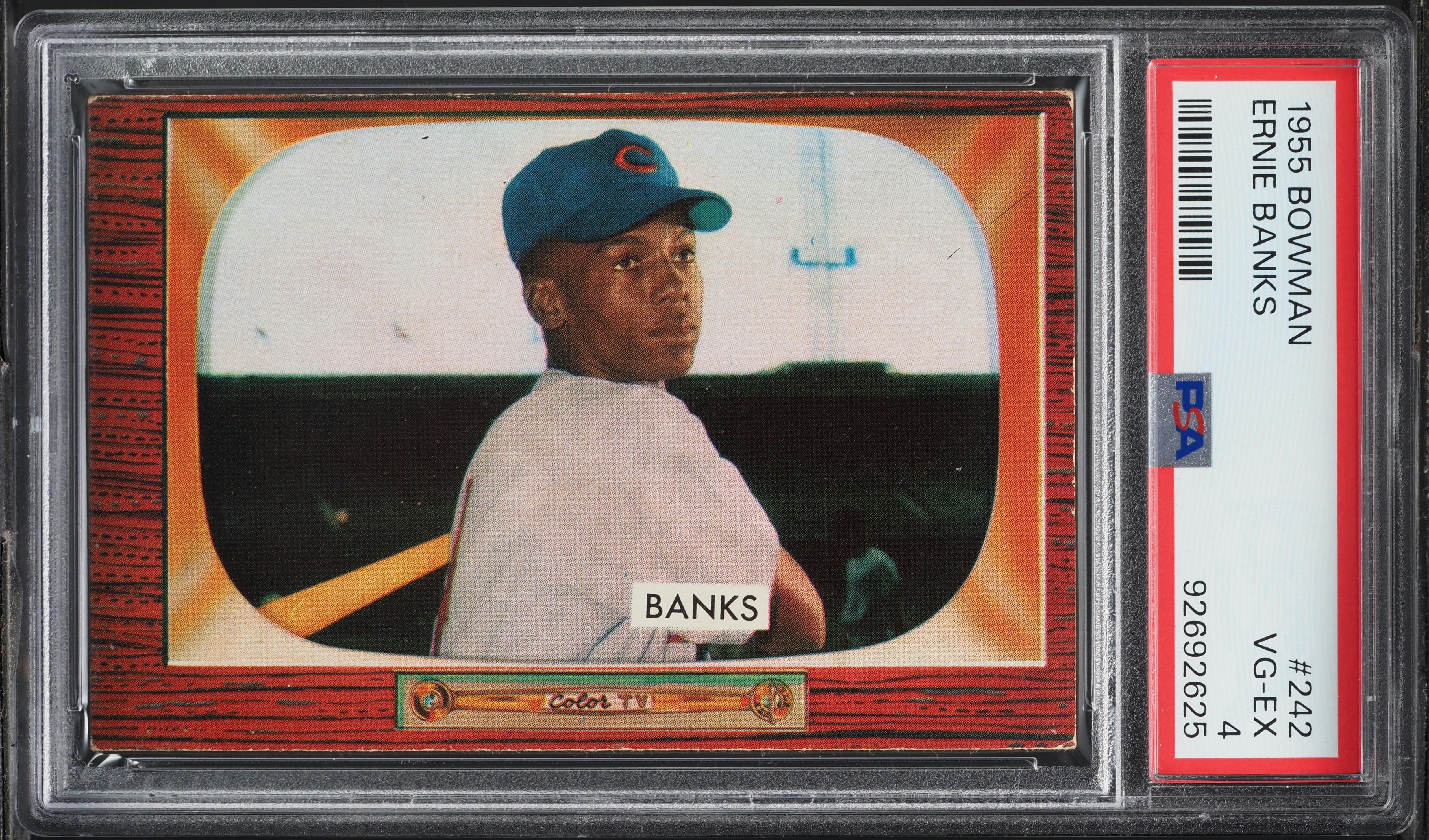 1955 Bowman Ernie Banks #242 PSA 4 VGEX