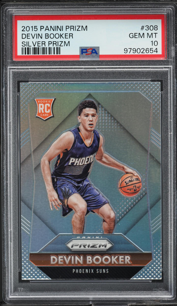 2015 Panini Prizm Silver Devin Booker ROOKIE #308 PSA 10 GEM MINT