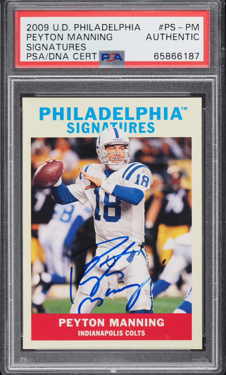 Peyton Manning #PS-PM 2009 Upper Deck Football Premier Stitchings