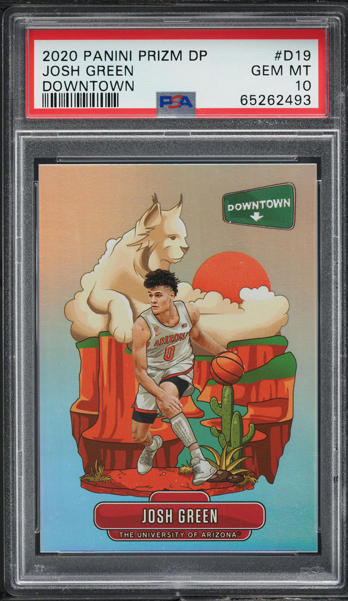 2020 Panini Prizm Draft Downtown Josh Green ROOKIE #D19 PSA 10 GEM MINT