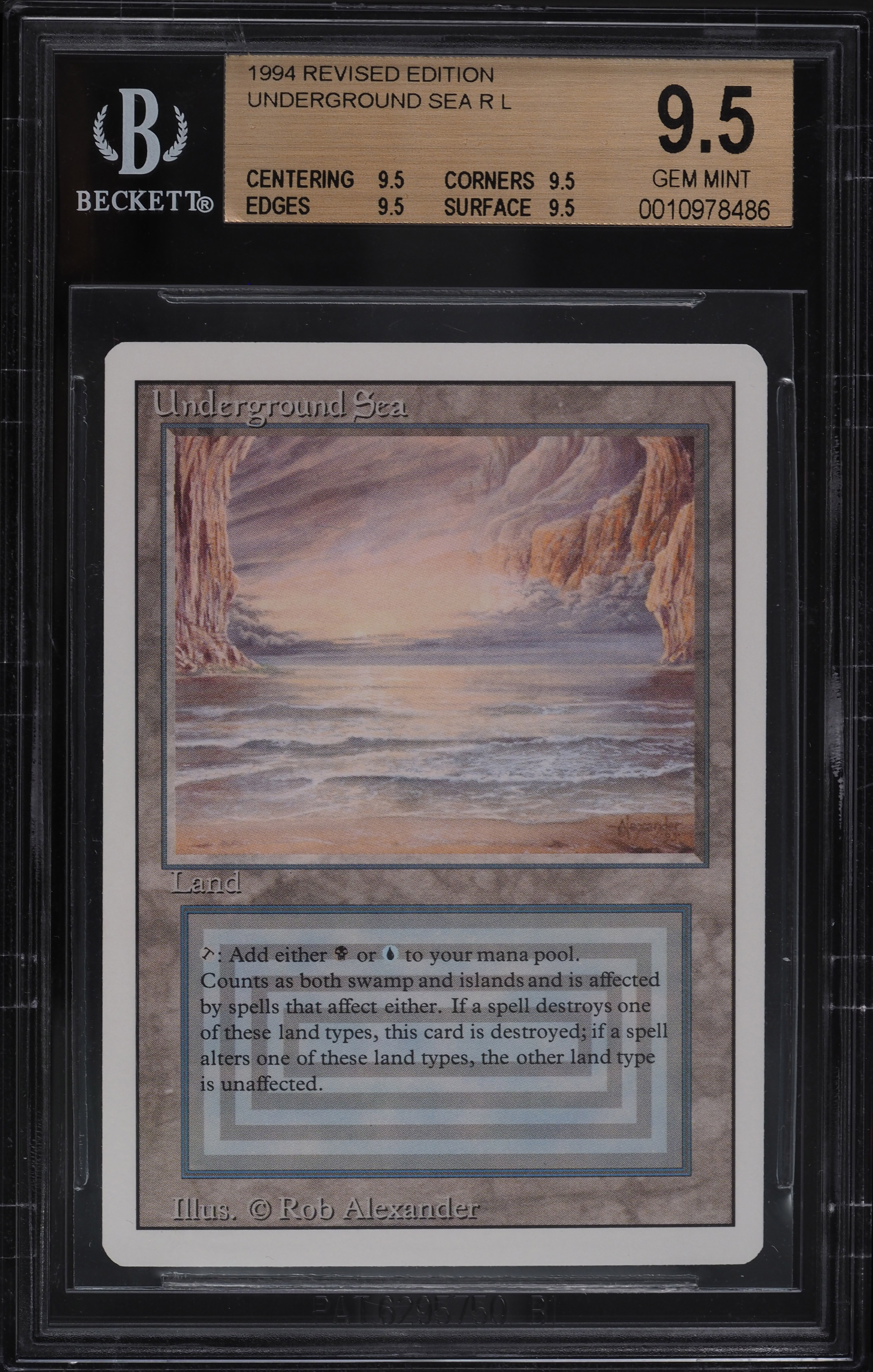 1994 Magic The Gathering MTG Revised Edition Dual Land Underground