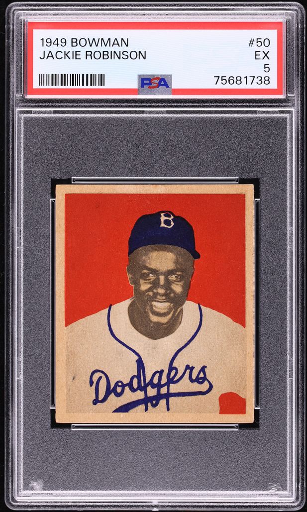 1949 Bowman Jackie Robinson ROOKIE #50 PSA 5 EX