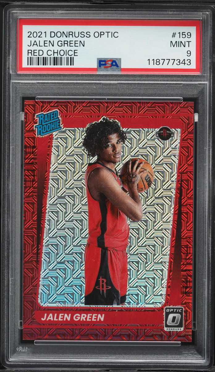 2021 Donruss Optic Red Choice Jalen Green ROOKIE /88 #159 PSA 9 MINT