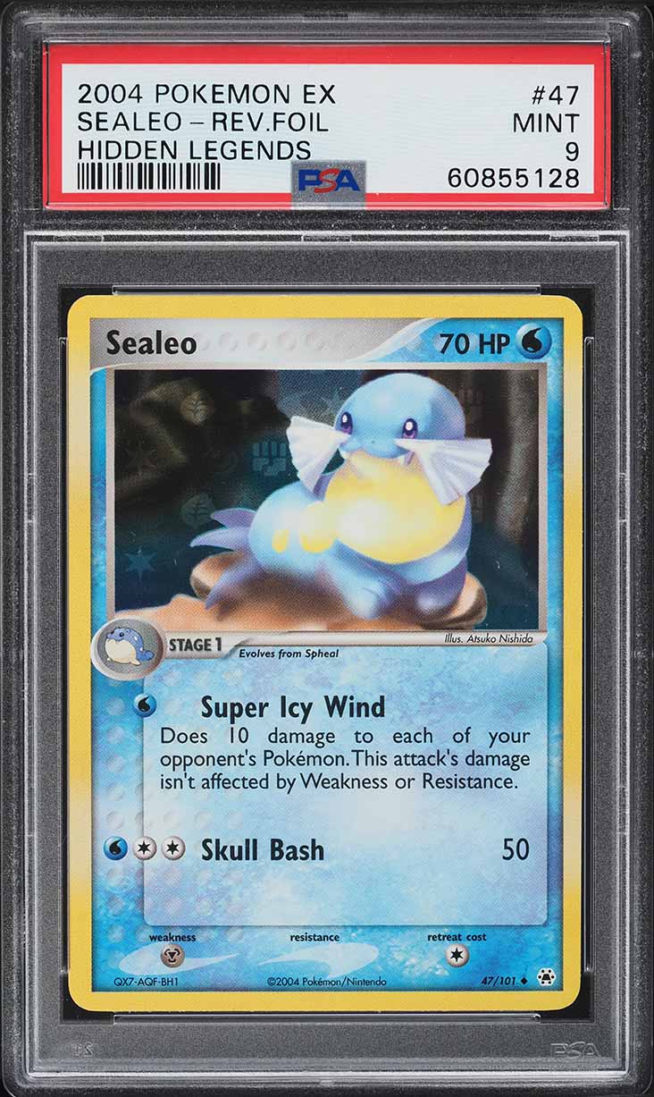 2004 Pokemon EX Hidden Legends Reverse Holo Sealeo #47 PSA 9 MINT